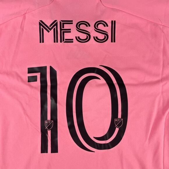 Leo Messi Inter Miami CF Men's Adidas X-Large Pink Black Home Stadium Jersey - Picture 12 of 13